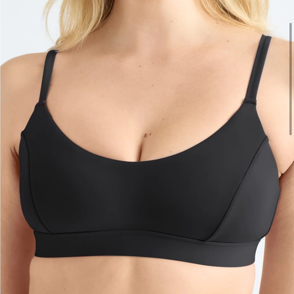 Knix Scoop Bikini Top, Small, Black